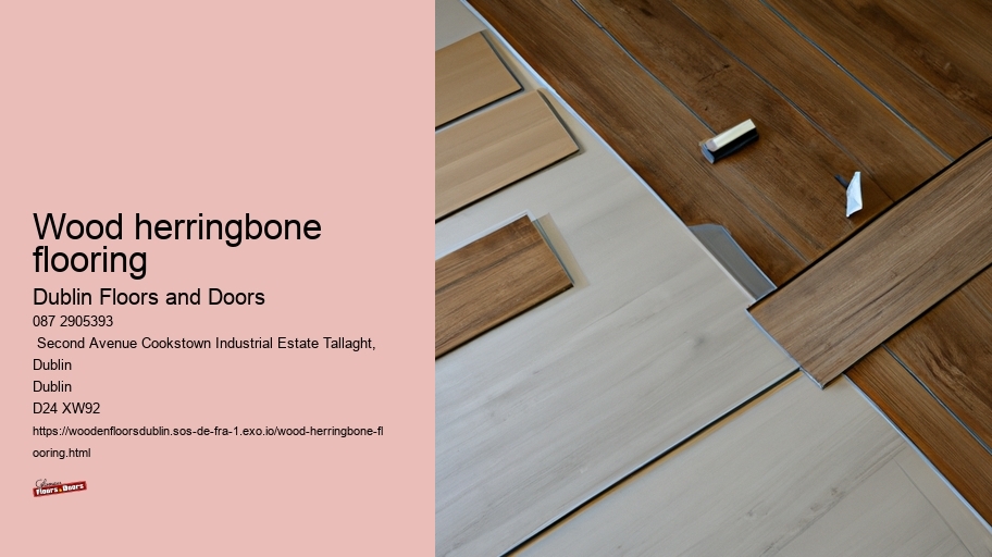 wood herringbone flooring